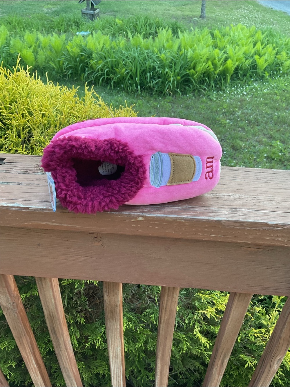 Pink Cozy Slipper with Sherpa Lining